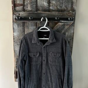 Hurley Men's Lined Shacket Grey - Size Small